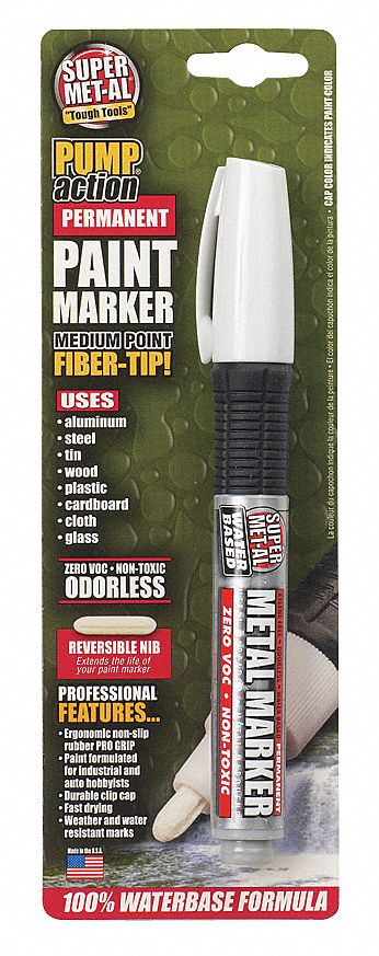 Super Met-Al Markers Medium Fiber Tip, Industrial Paint Marker