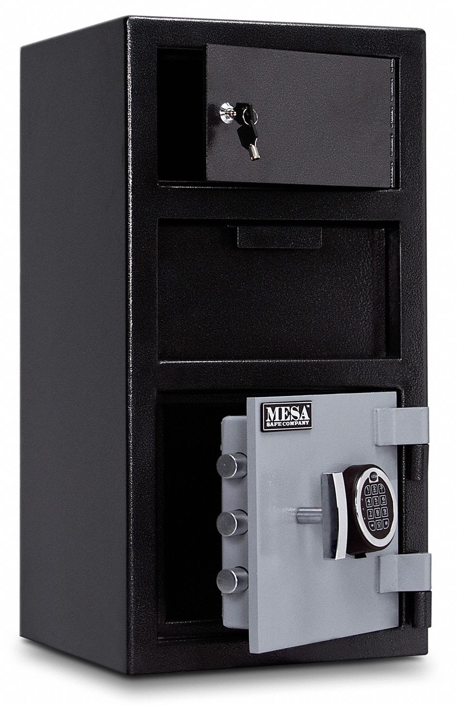 MESA SAFE COMPANY Cash Depository Safe, 1.5 cu ft, 104 lb, Two Tone