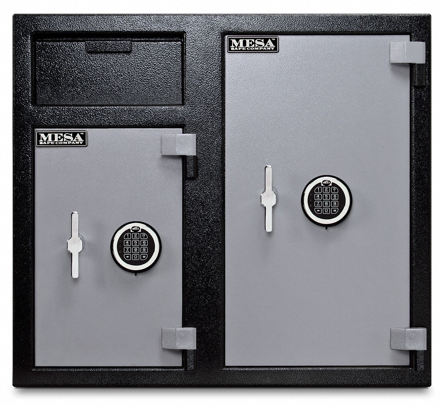 MESA SAFE COMPANY Cash Depository Safe, 6.7 cu ft, 256 lb, Two Tone Black Gray 16X161