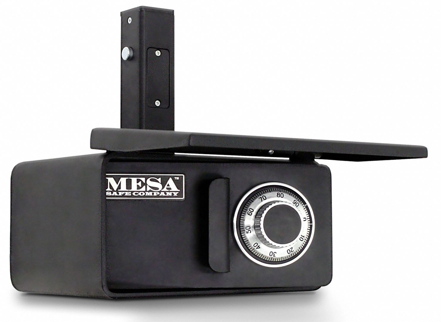 MESA SAFE COMPANY 12 1/2 in x 6 in x 8 1/8 in Hitch Vault Safe, Textured Black; Holds Keys
