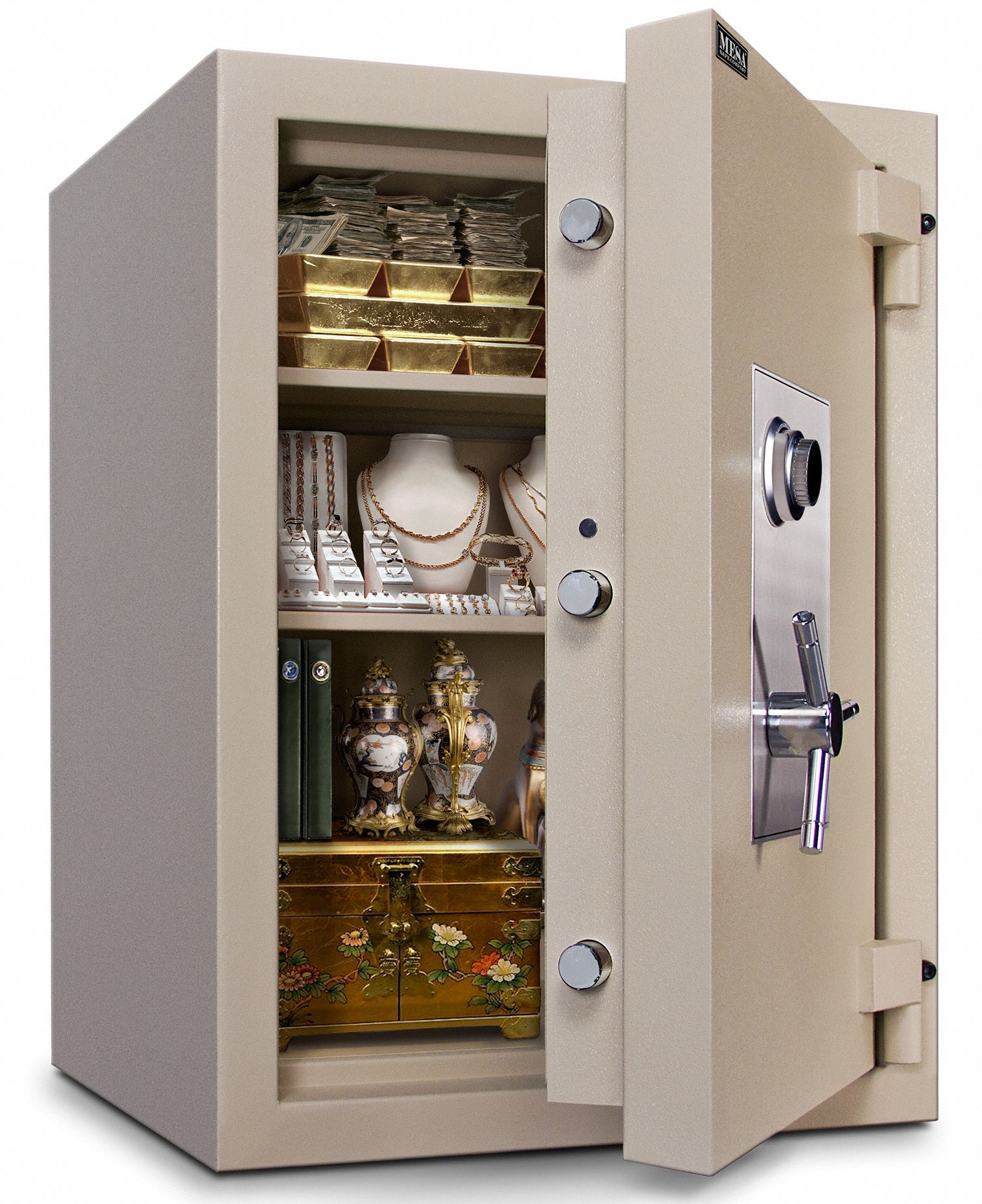 MESA SAFE COMPANY Fire Safe Jewelers Vault, 9.7 cu ft 16X186MTLF3524