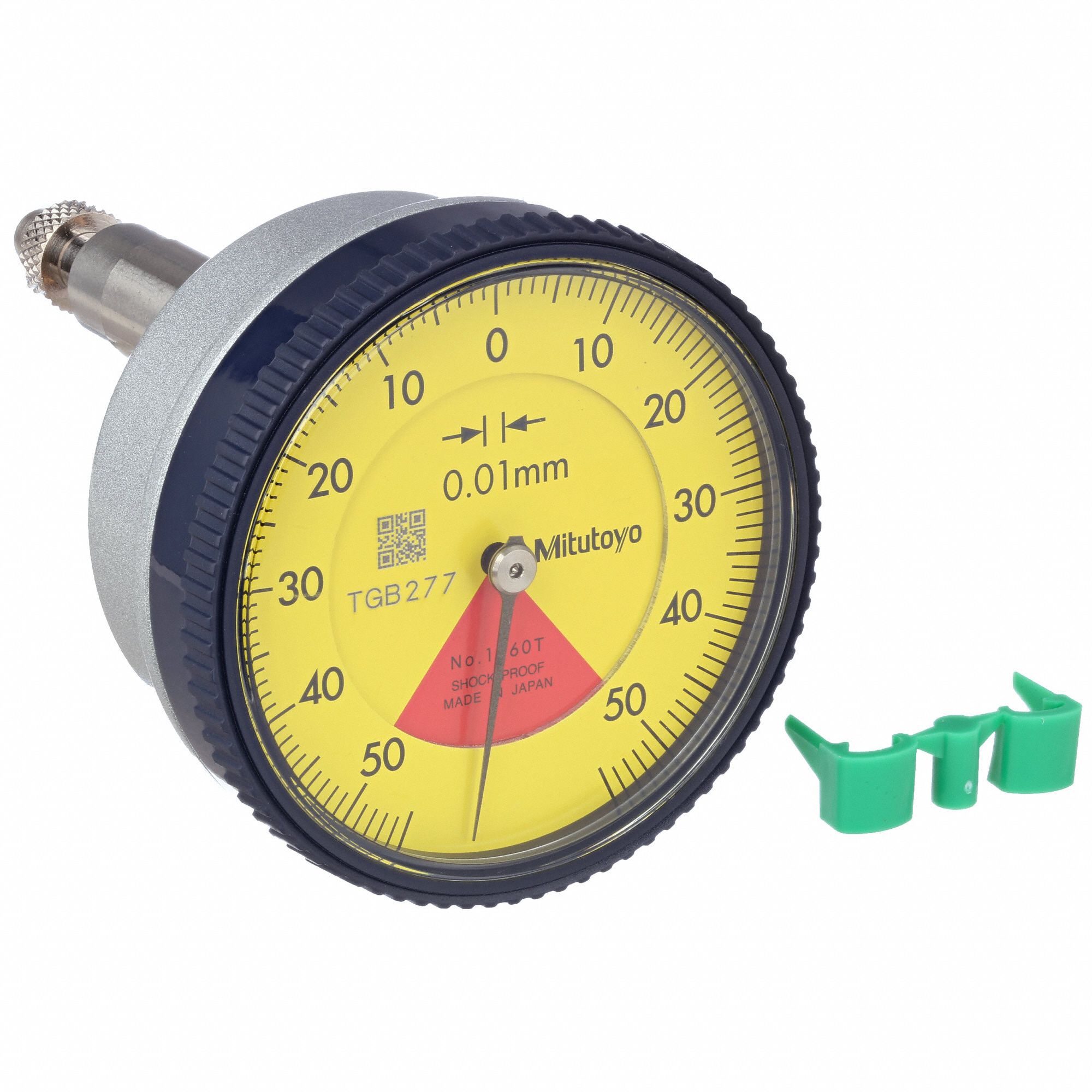 Mitutoyo Back Plunger Dial Indicator 0 To 1 Mm Range Balanced Reading