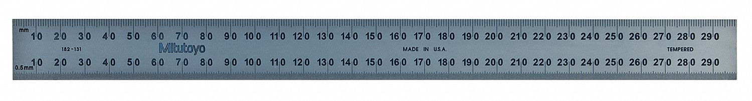 Satin Steel Rule 1mm/.5mm