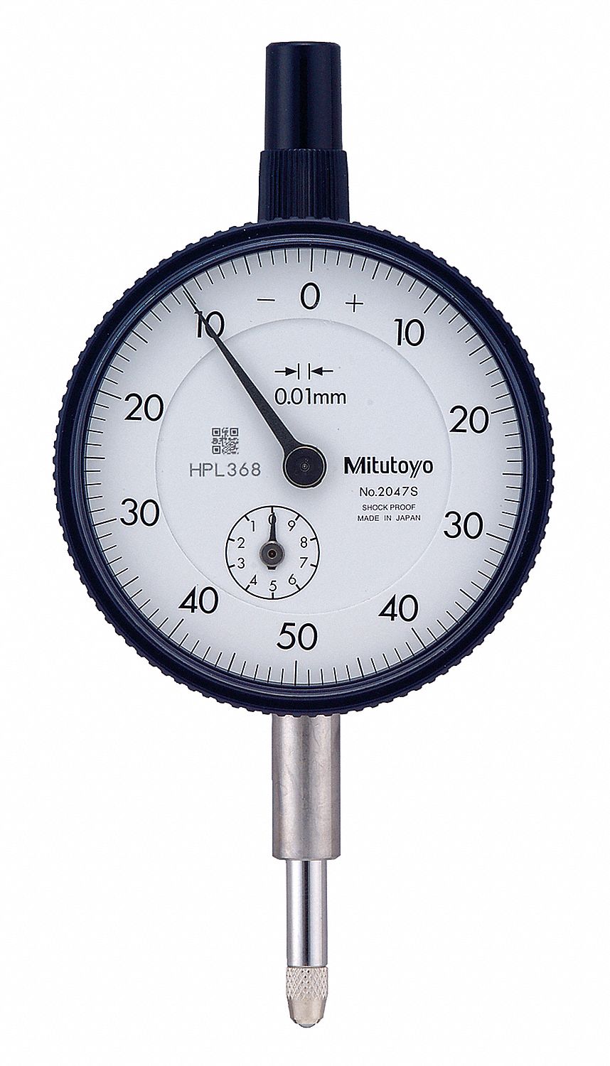 MITUTOYO Dial Indicator - Lug Back: 0 to 10 mm Range, Balanced Reading ...