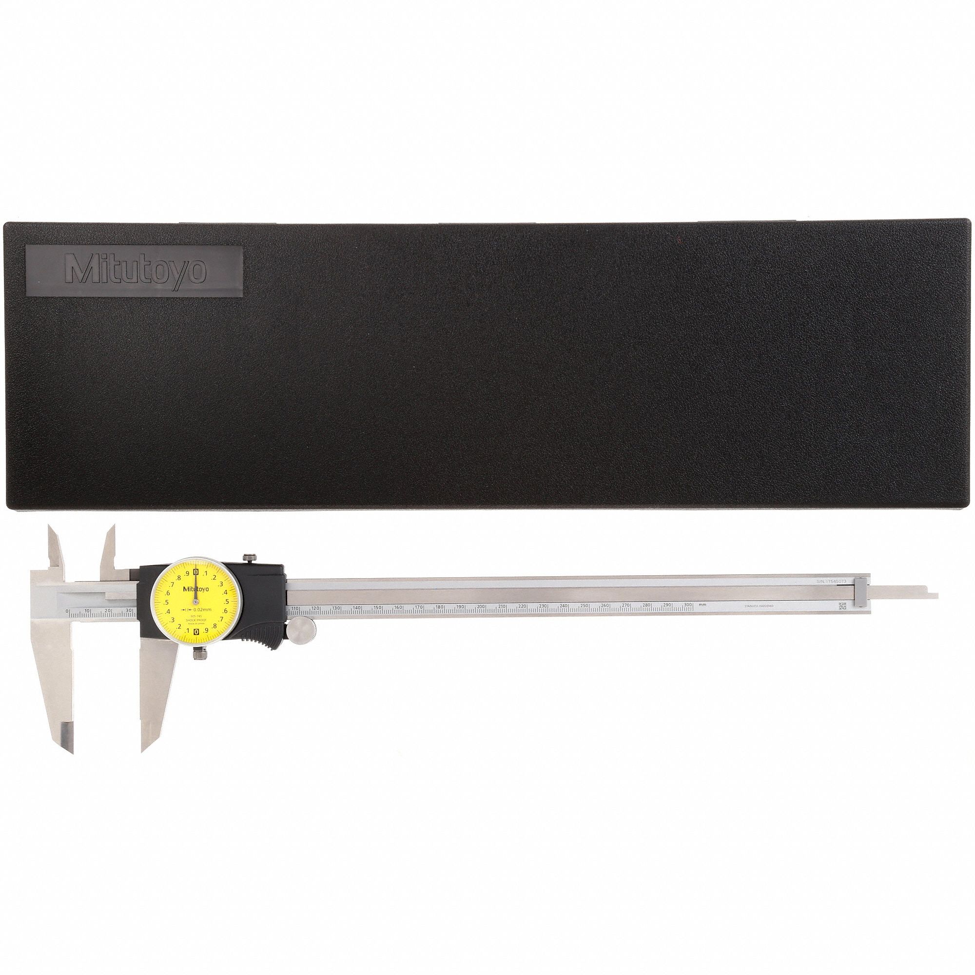 MITUTOYO 0300mm Range Stainless Steel Metric Dial Caliper with 0.02mm