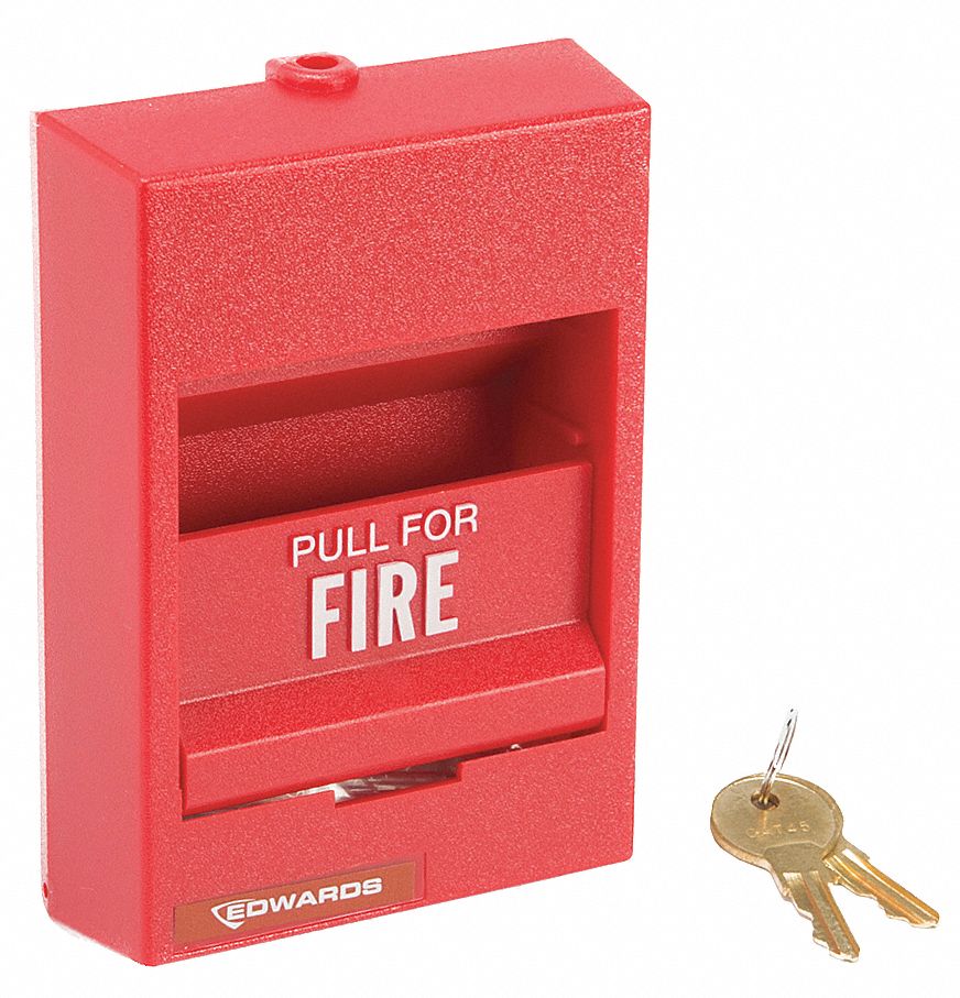 Fire Alarm Pull Station,Single Action Grainger