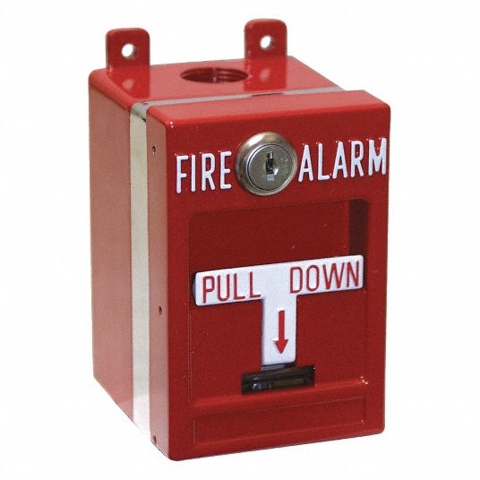 Edwards Signaling Fire Alarm Pull Station Double Action Spst Key