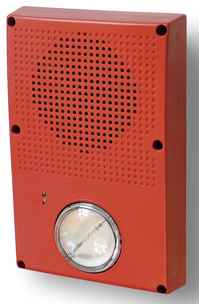 EDWARDS SIGNALING  Outdoor Speaker Strobe,Red 16X449