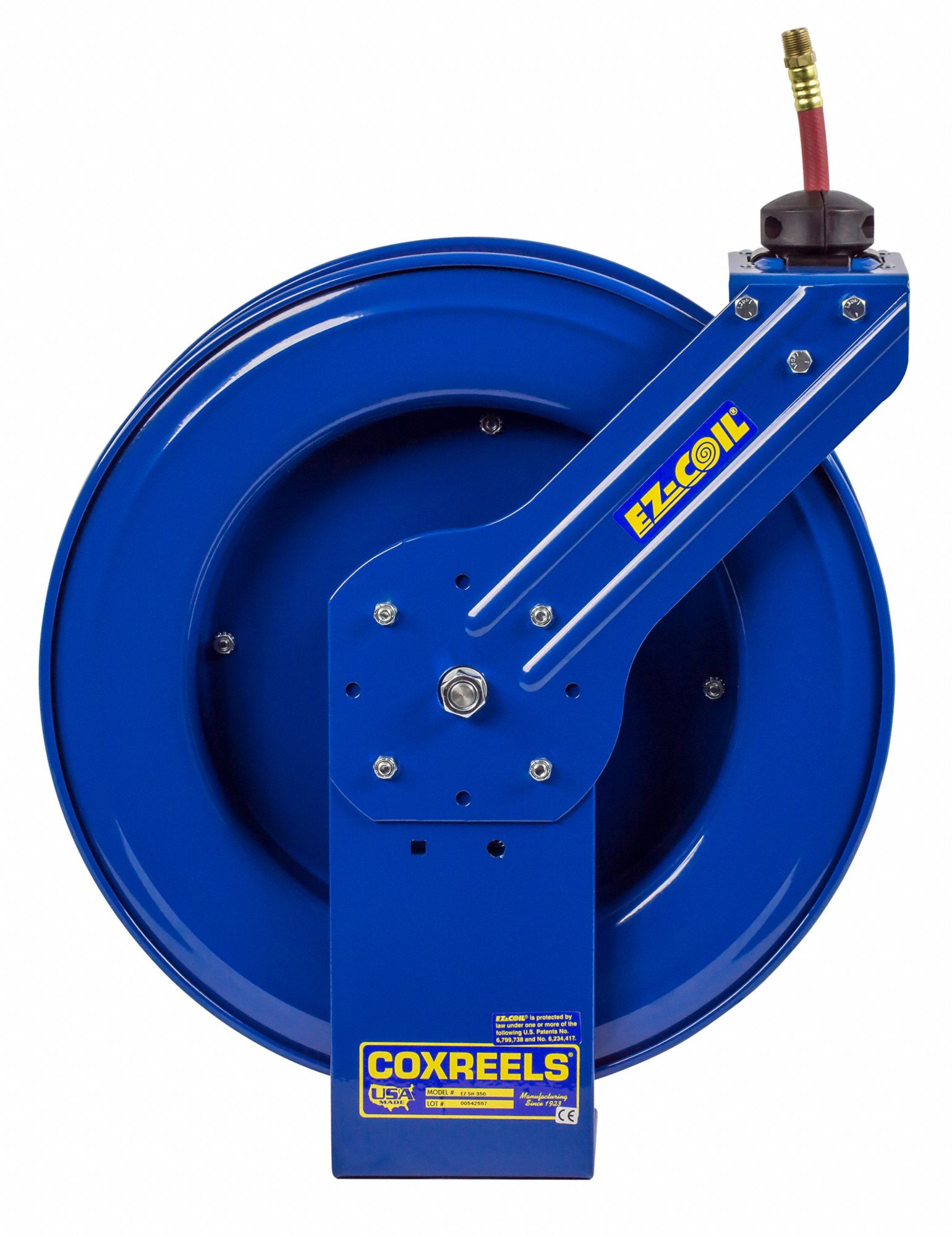 COXREELS Spring Return Hose Reel, Air, Water, 300 psi, Hose Capacity 50