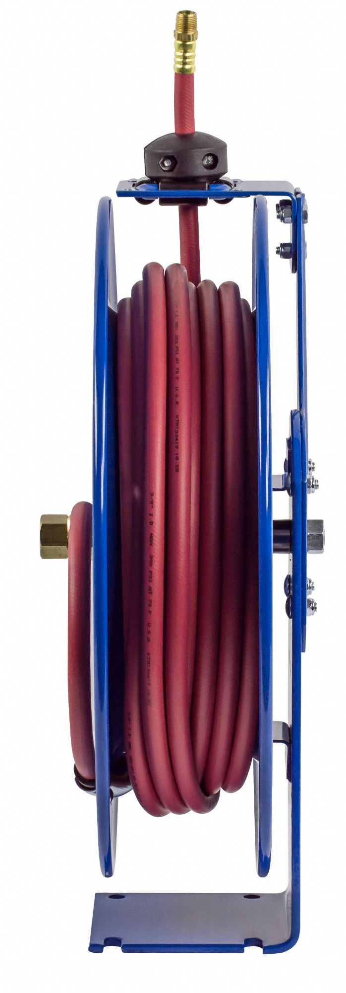 COXREELS Spring Return Hose Reel: 50 ft (1/2 in I.D.), 1/2 in MNPT, 300 ...