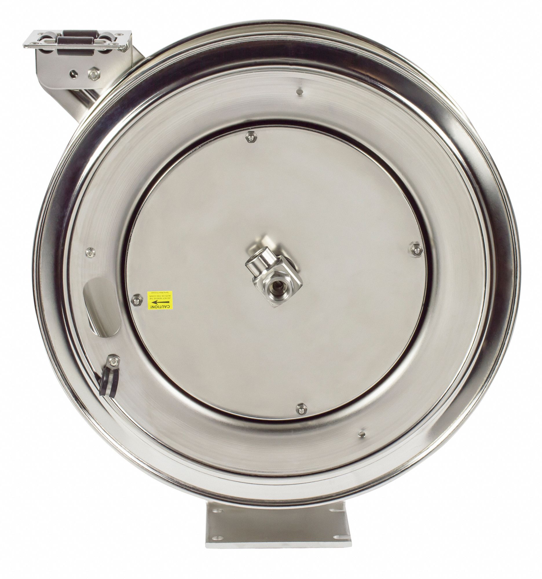 COXREELS Spring Return Hose Reel 50 ft (3/8 in I.D.), 3,000 psi Max Op Pressure, Stainless