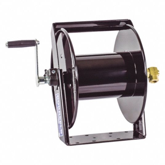 COXREELS, 125 ft (1/2 in I.D.), 17 in L x 19 in W x 18 1/2 in H, Hand Crank  Hose Reel - 16X561