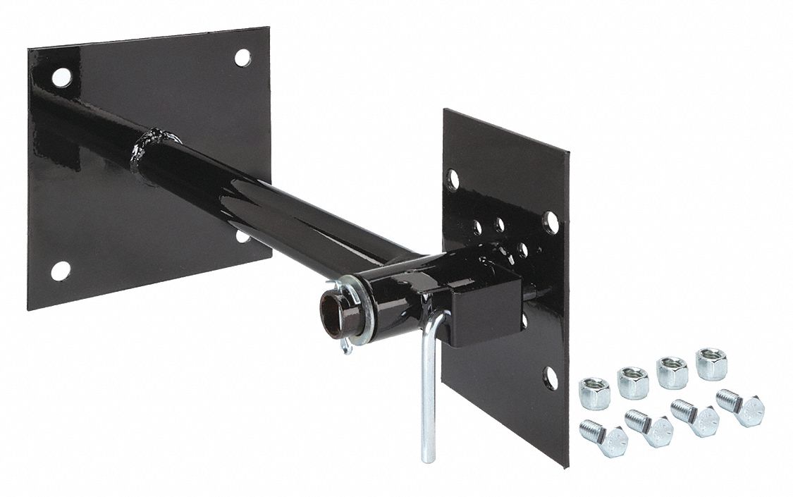 MOUNTING BRACKET: STEEL, FOR SM REEL SERIES, BLACK, 4 MOUNT HOLES