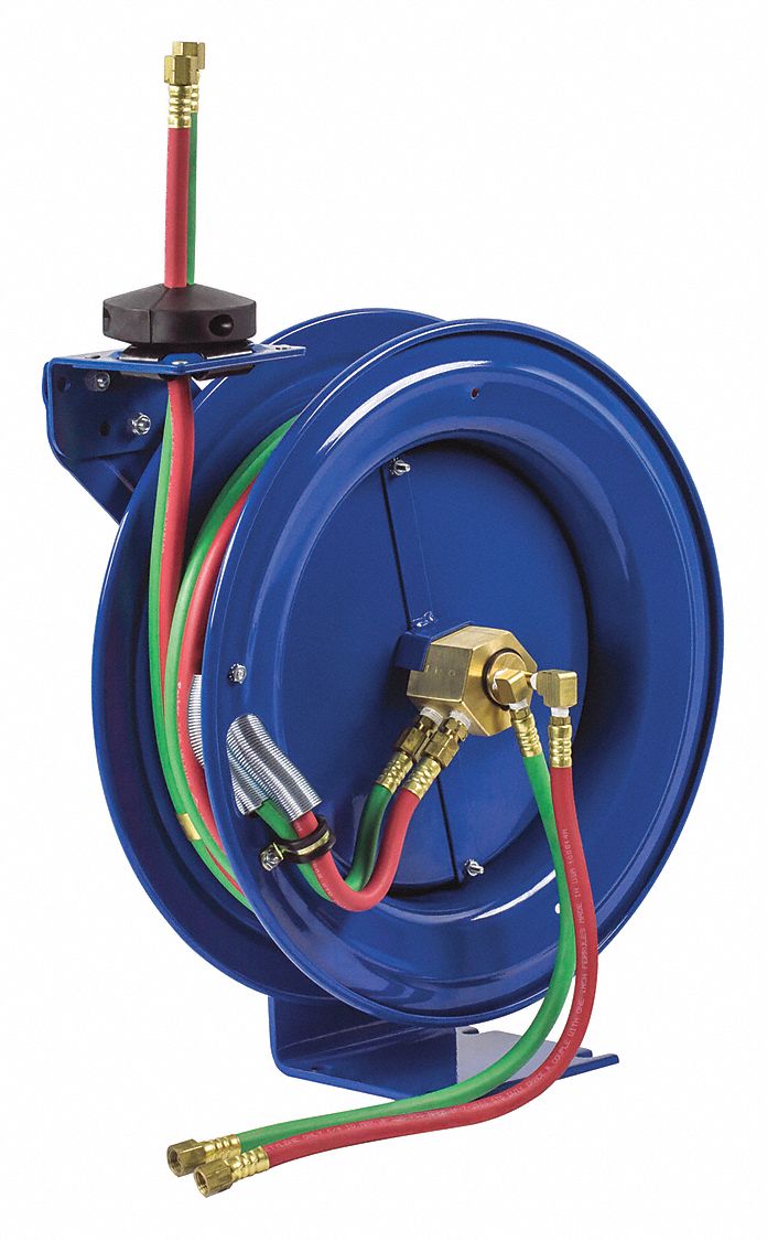 Dual Hose Spring Rewind Hose Reel