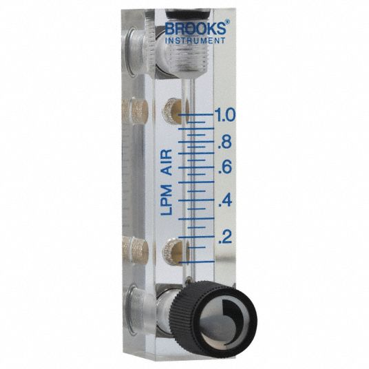 BROOKS .04 to .5 lpm Variable Area Mechanical Flowmeter 16X850