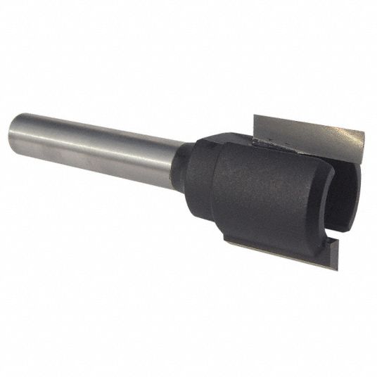 WESTWARD Hinge Mortise Cut Profile Router Bit, Carbide Tipped, 1/2 in