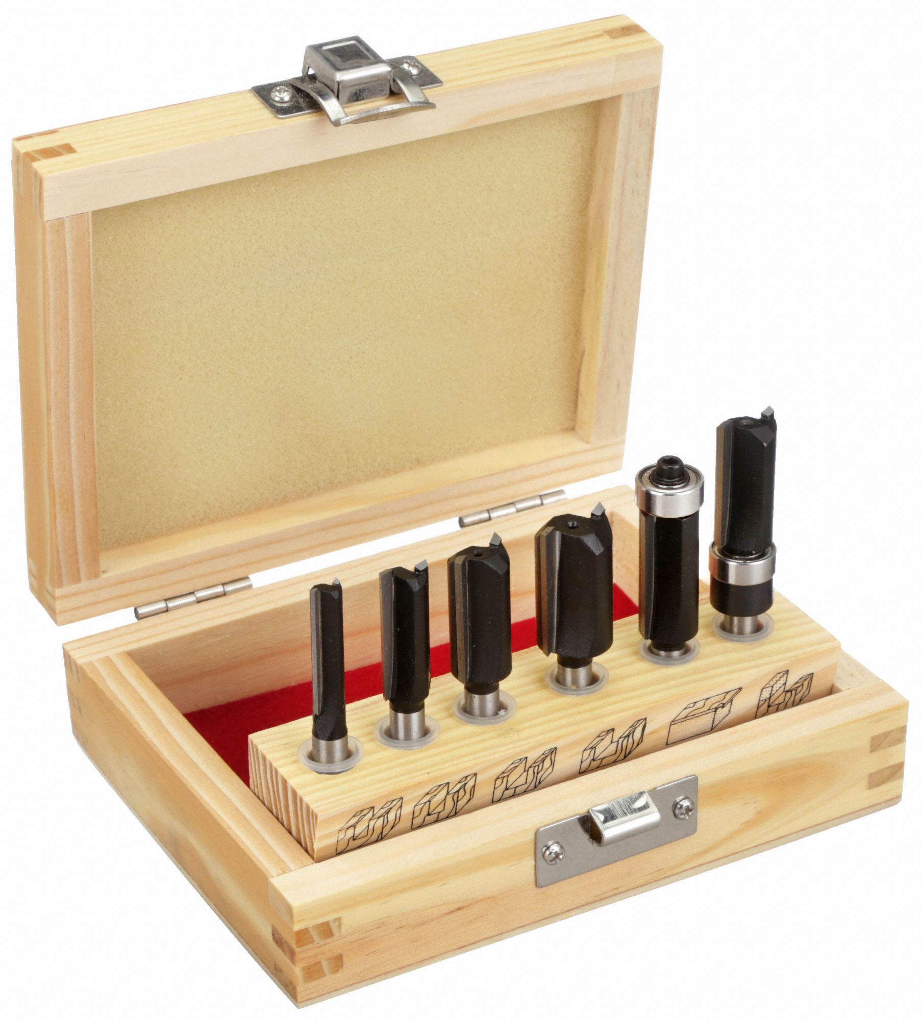 Carbide tipped deals router bit set