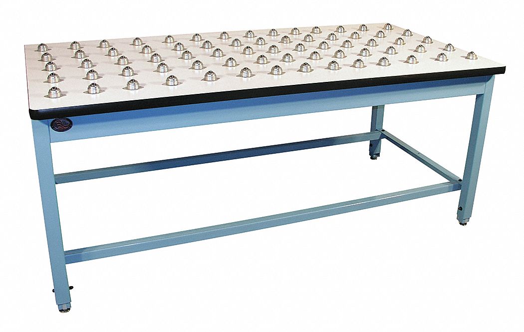 Workbench: Fixed Ht, Laminate, 72 in x 36 in, 1, 000 lb Overall Load Capacity, Blue