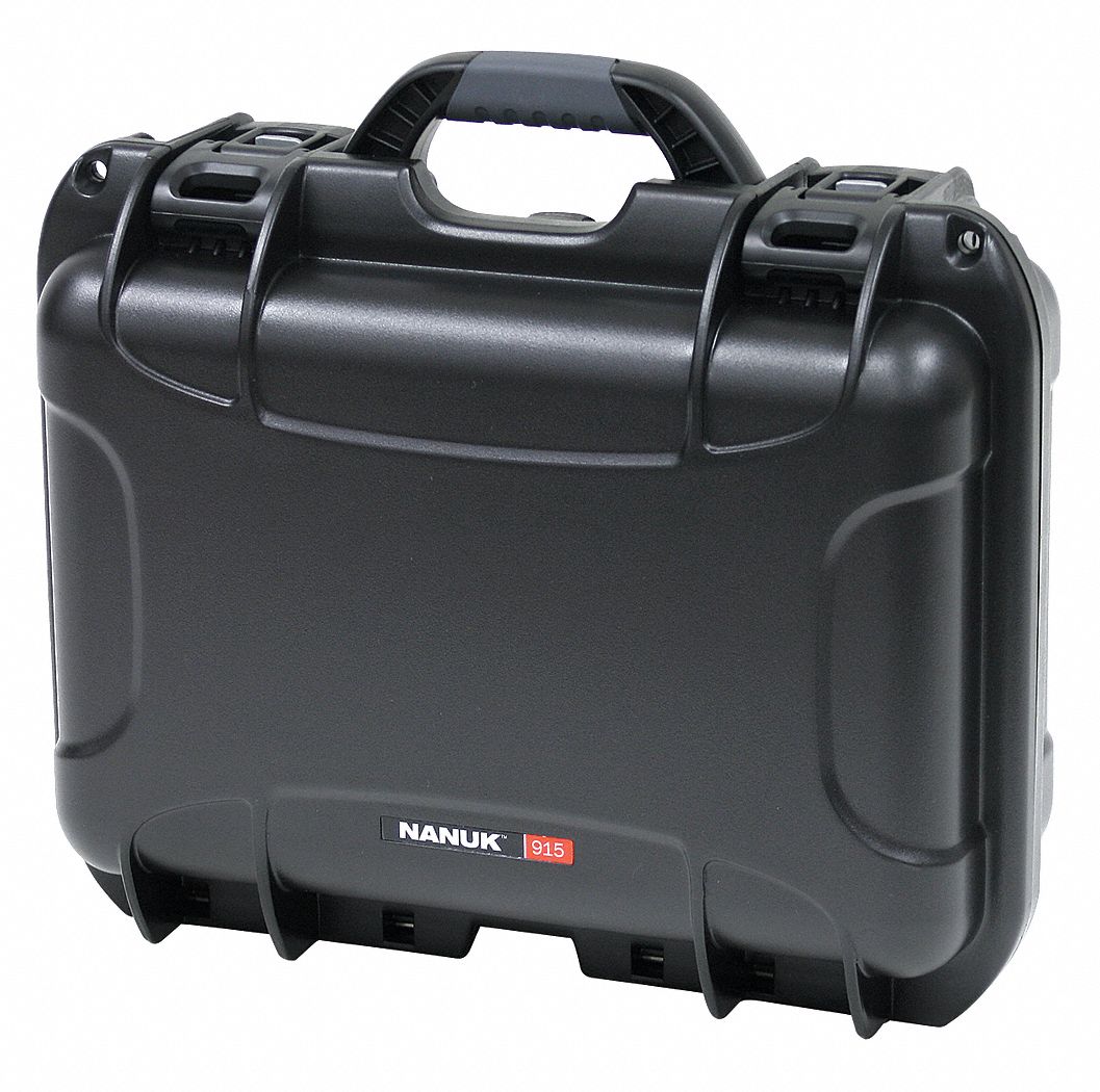 PROTECTIVE CASE, 9¼ IN X 13¾ IN X 6¼ IN INSIDE, BLACK, STATIONARY, 4 LB W