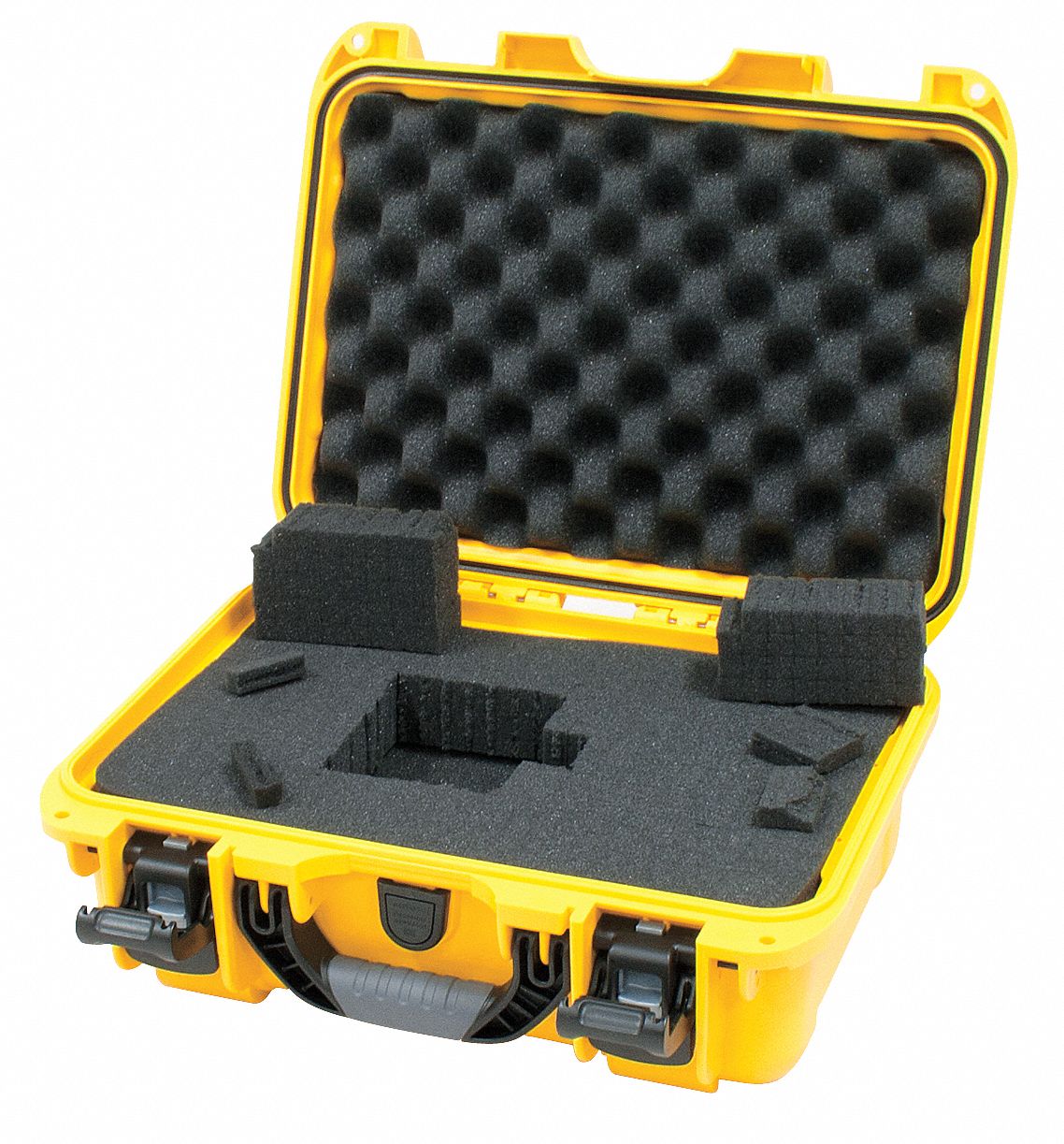 PROTECTIVE CASE, 9¼ IN X 13¾ IN X 6¼ IN INSIDE, PICK AND PLUCK, YELLOW, 4 LB W