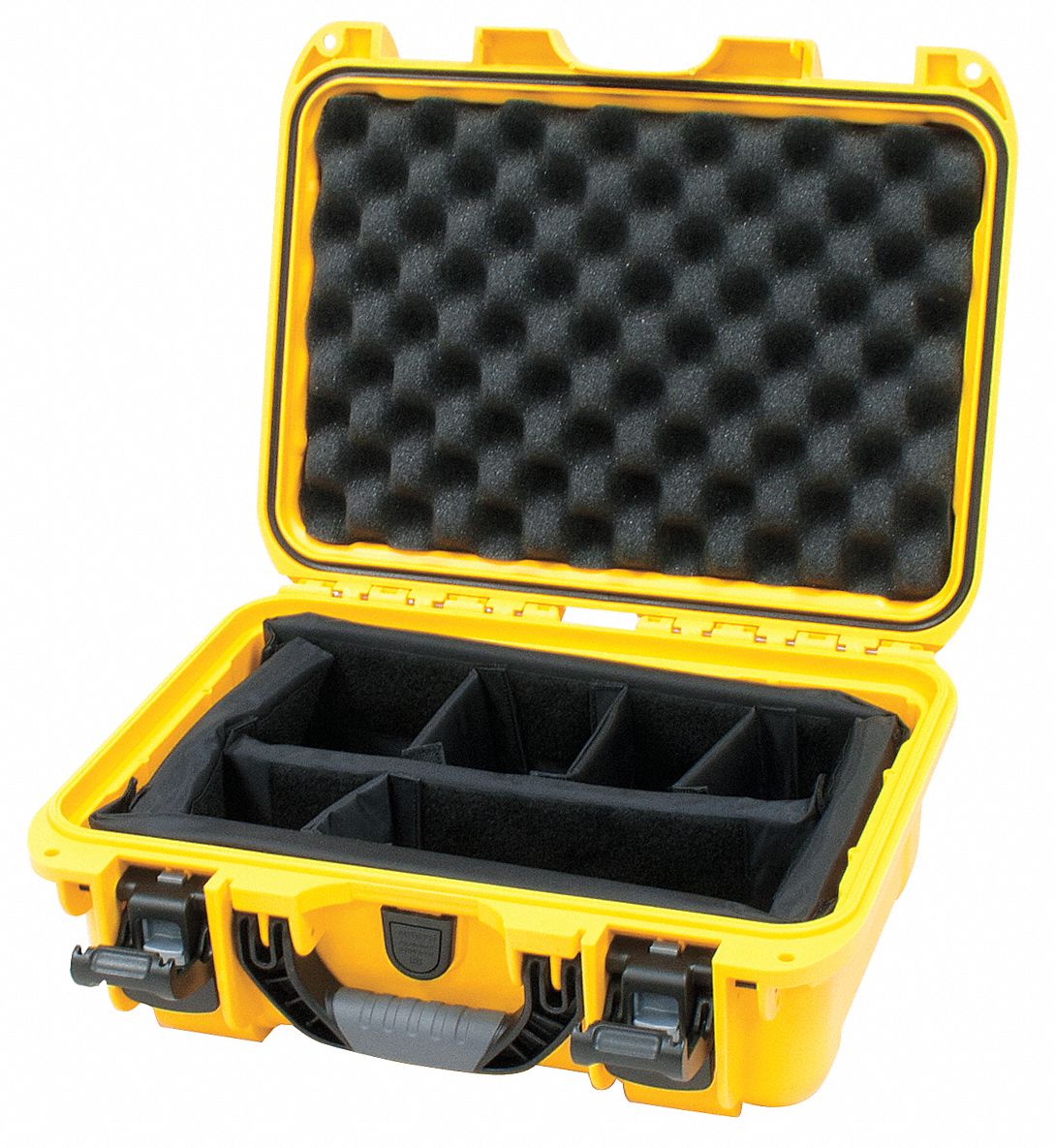 PROTECTIVE CASE, 9¼ IN X 13¾ IN X 6¼ IN INSIDE, YELLOW, STATIONARY, 4 LB W