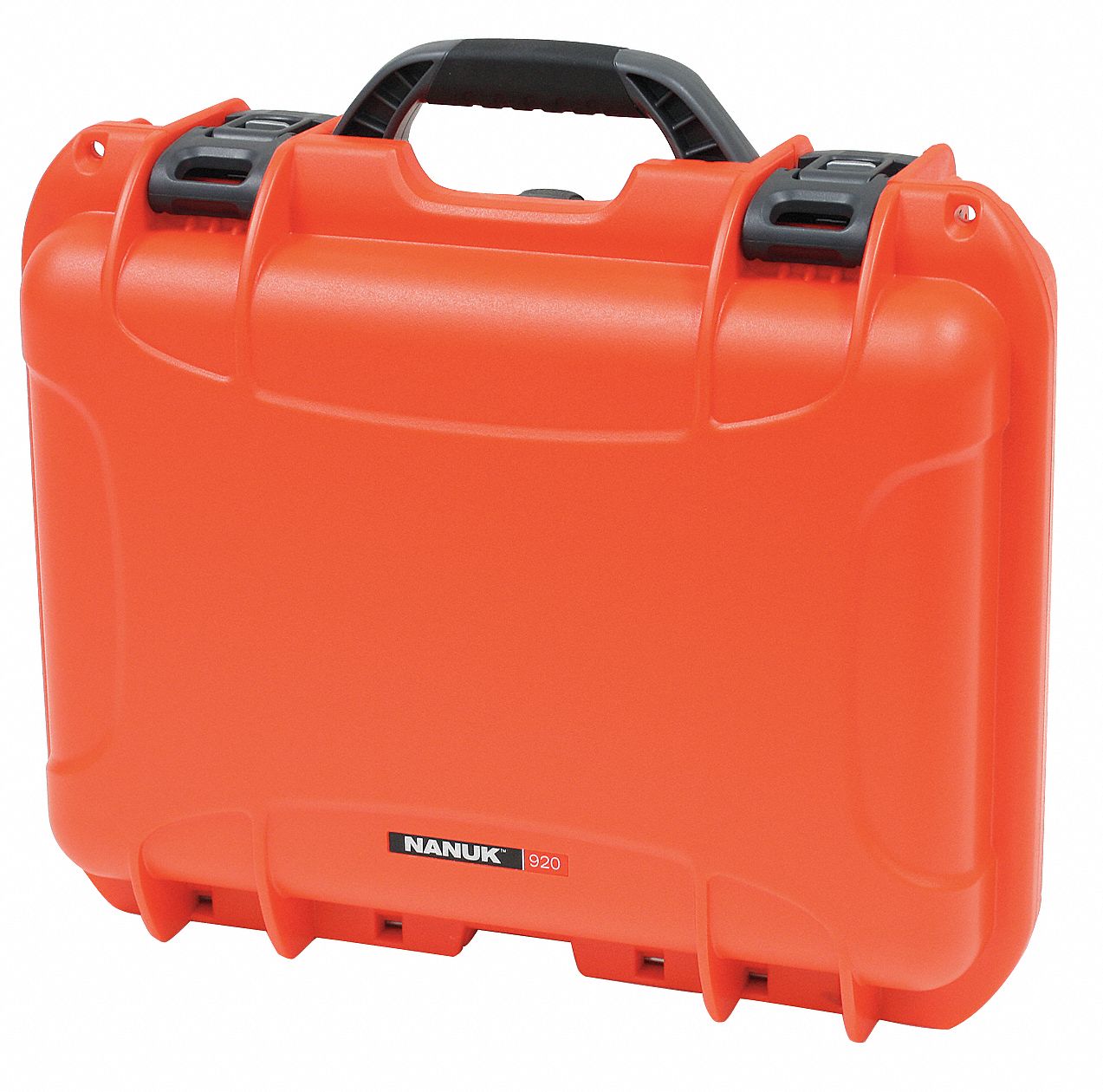 PROTECTIVE CASE, 10½ IN X 15 IN X 6¼ IN INSIDE, ORANGE, STATIONARY, 5 LB W