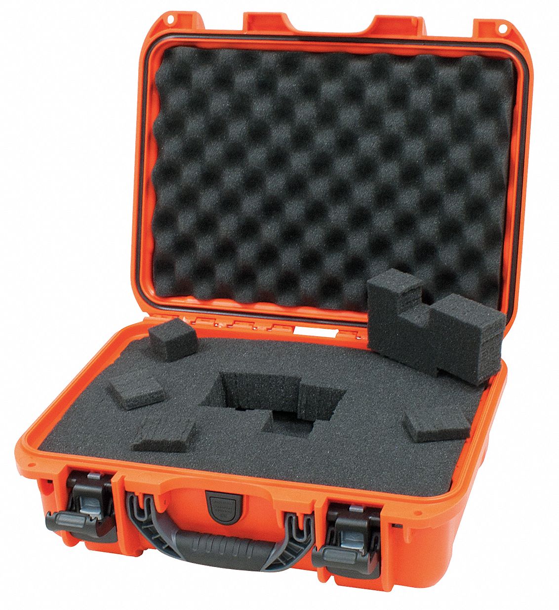 PROTECTIVE CASE, 10½ IN X 15 IN X 6¼ IN INSIDE, PICK AND PLUCK, ORANGE, STATIONARY