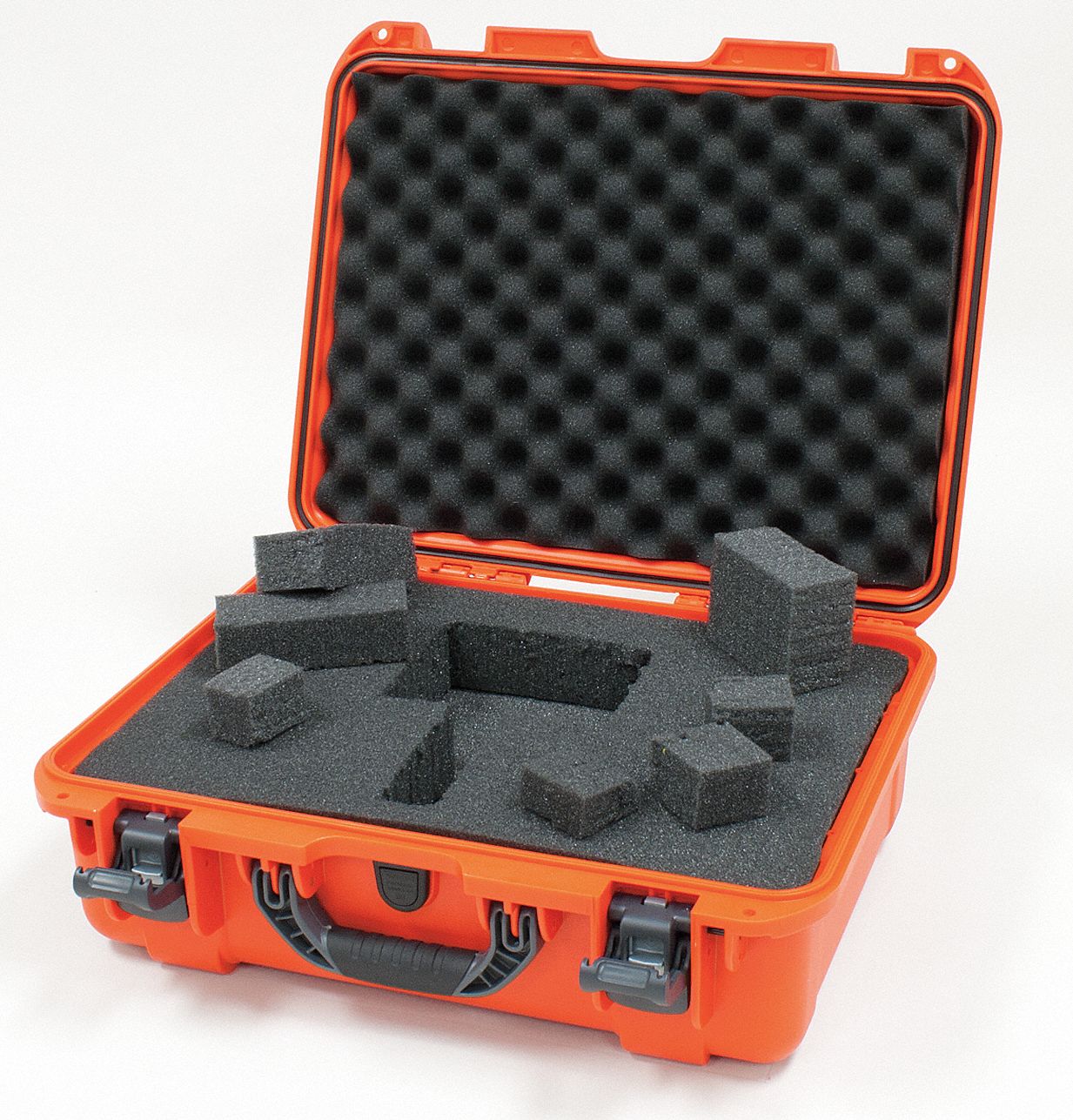 PROTECTIVE CASE, 13 IN X 18 IN X 6⅞ IN INSIDE, PICK AND PLUCK, ORANGE, STATIONARY