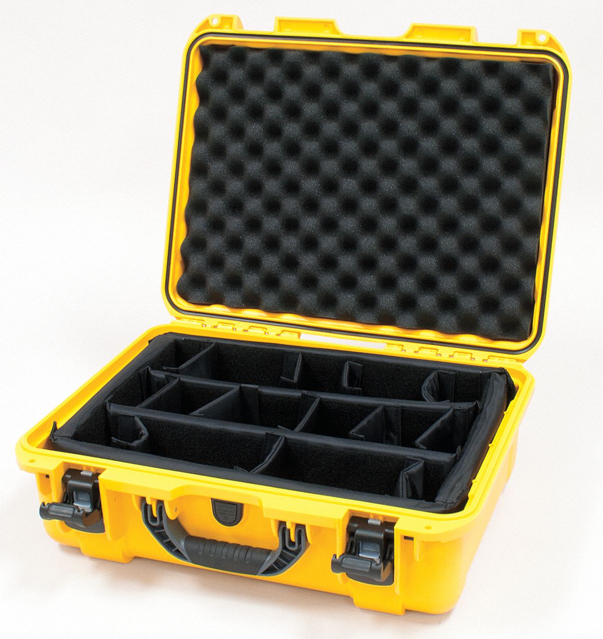 PROTECTIVE CASE, 13 IN X 18 IN X 6⅞ IN INSIDE, YELLOW, STATIONARY, NO FOAM INCLUDED