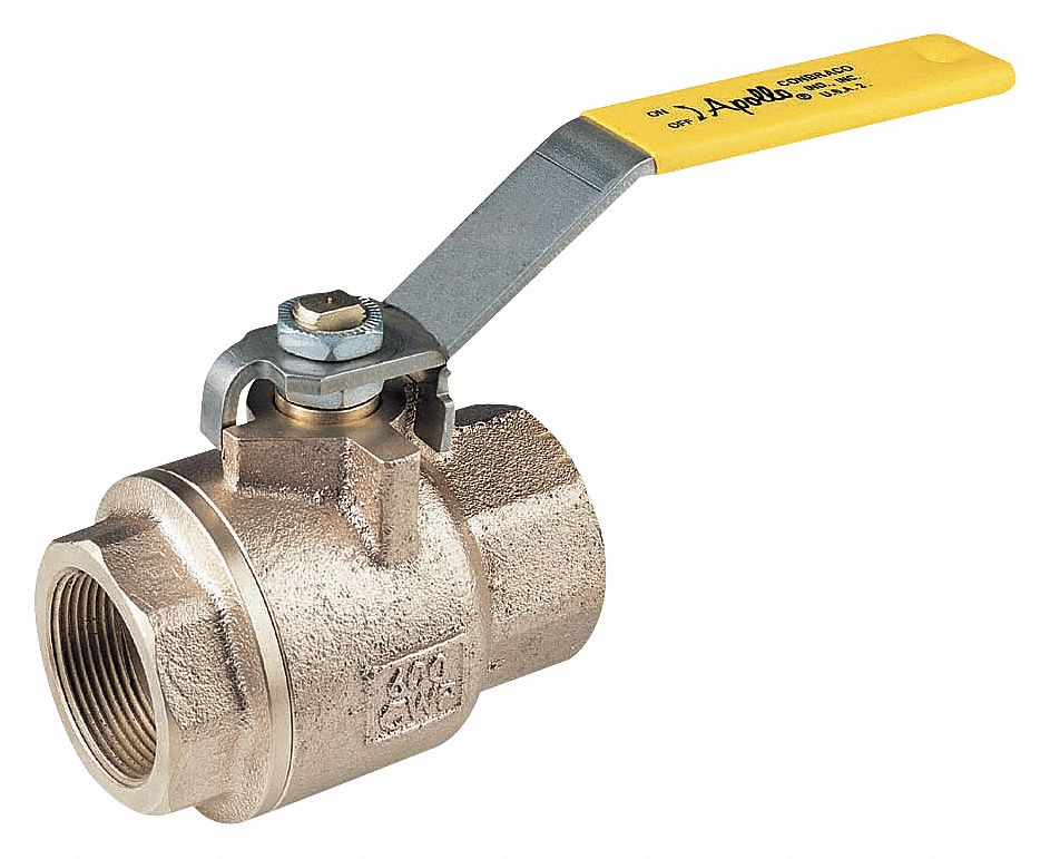BALL VALVE,1 1/2 IN NPT,TWO PIECE,B