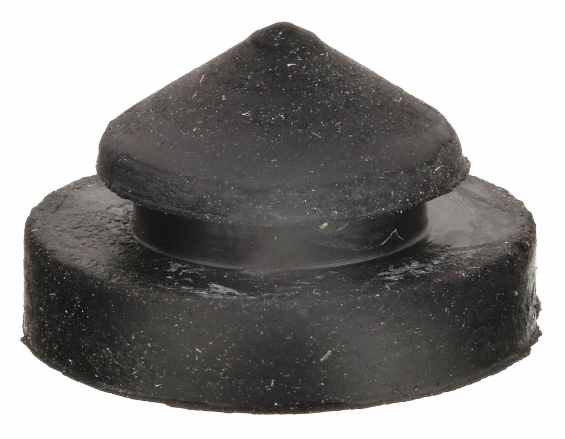 Button Bumper, Bumper Black Painted, Black