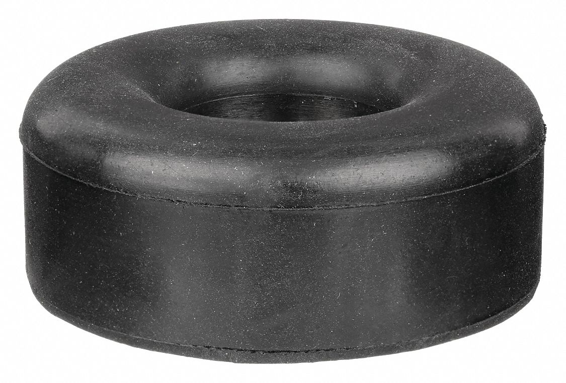 Bumper Door Stop Black Painted, Black