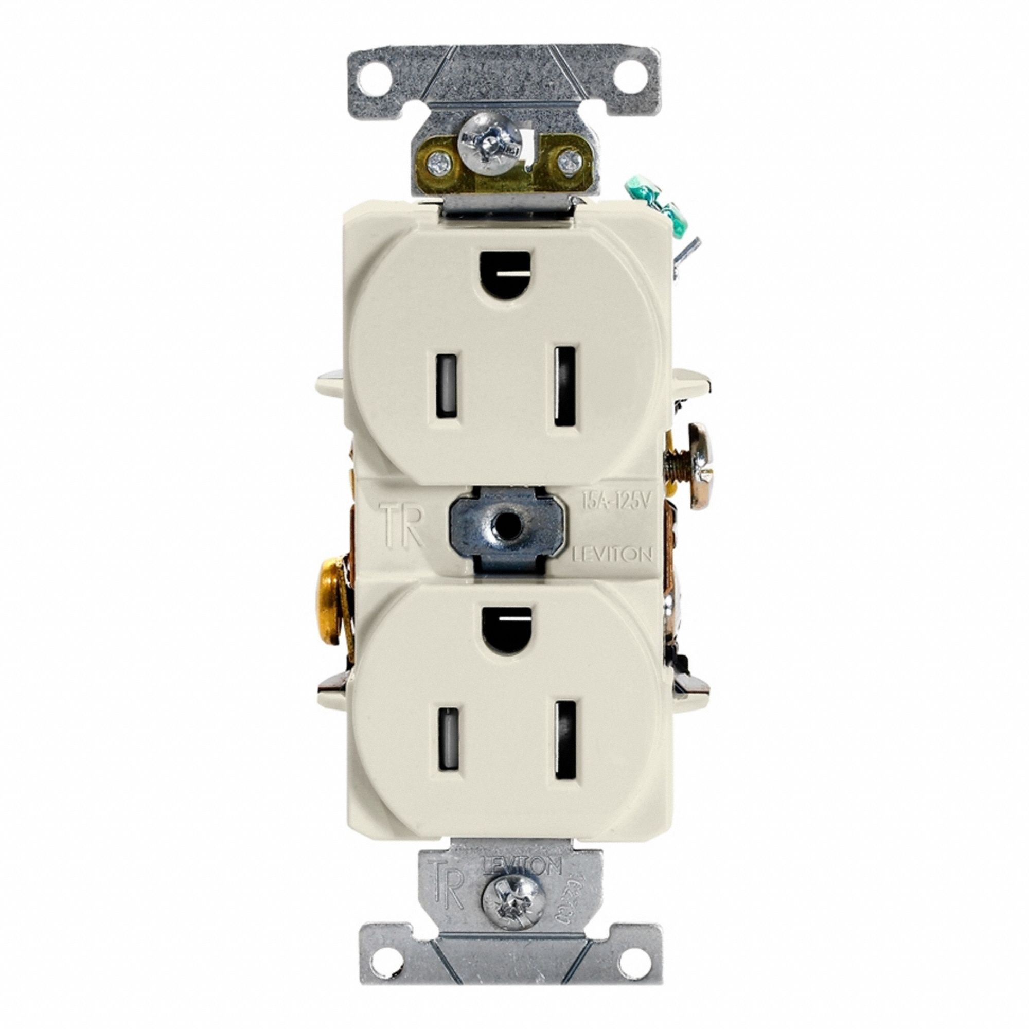 Dup Rec 15A 125V TR LtAl