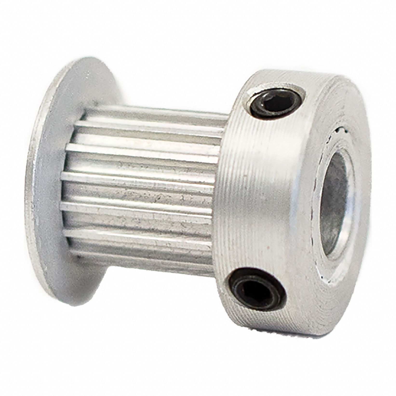 DAYTON Timing Pulley: Modified Curvilinear, Fixed, For GT Timing Belt Section, For 3 mm Belt Wd (MPN 17-2P03-6CA3). Key specifications — Brand: DAYTON; Finish: Clear Anodized; For Belt Series: Powerhouse®.
