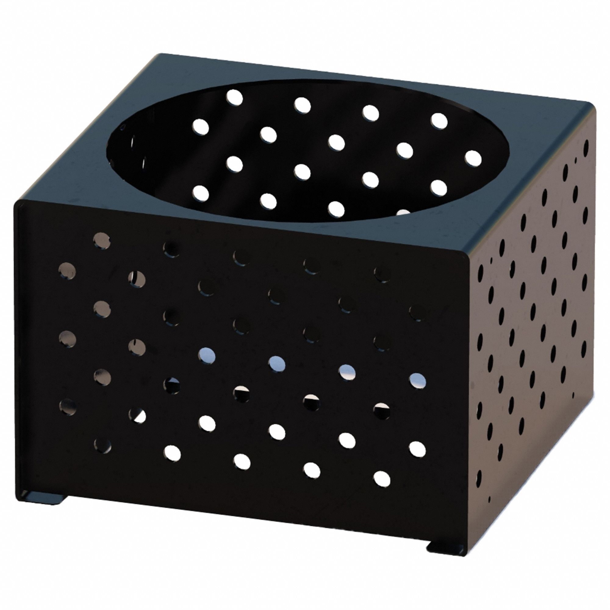 Square Planter 18 in H Black