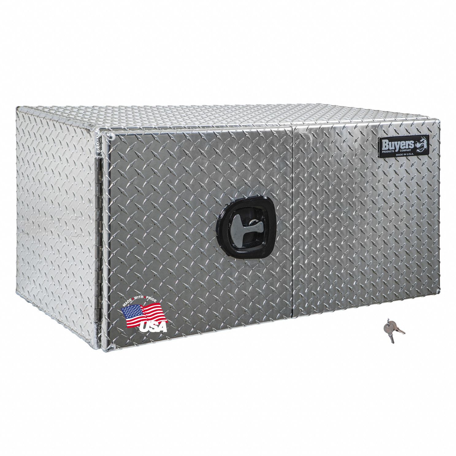 Underbody Truck Box: Underbody Truck Box, Double Barn Doors Door, 24 in Overall Dp