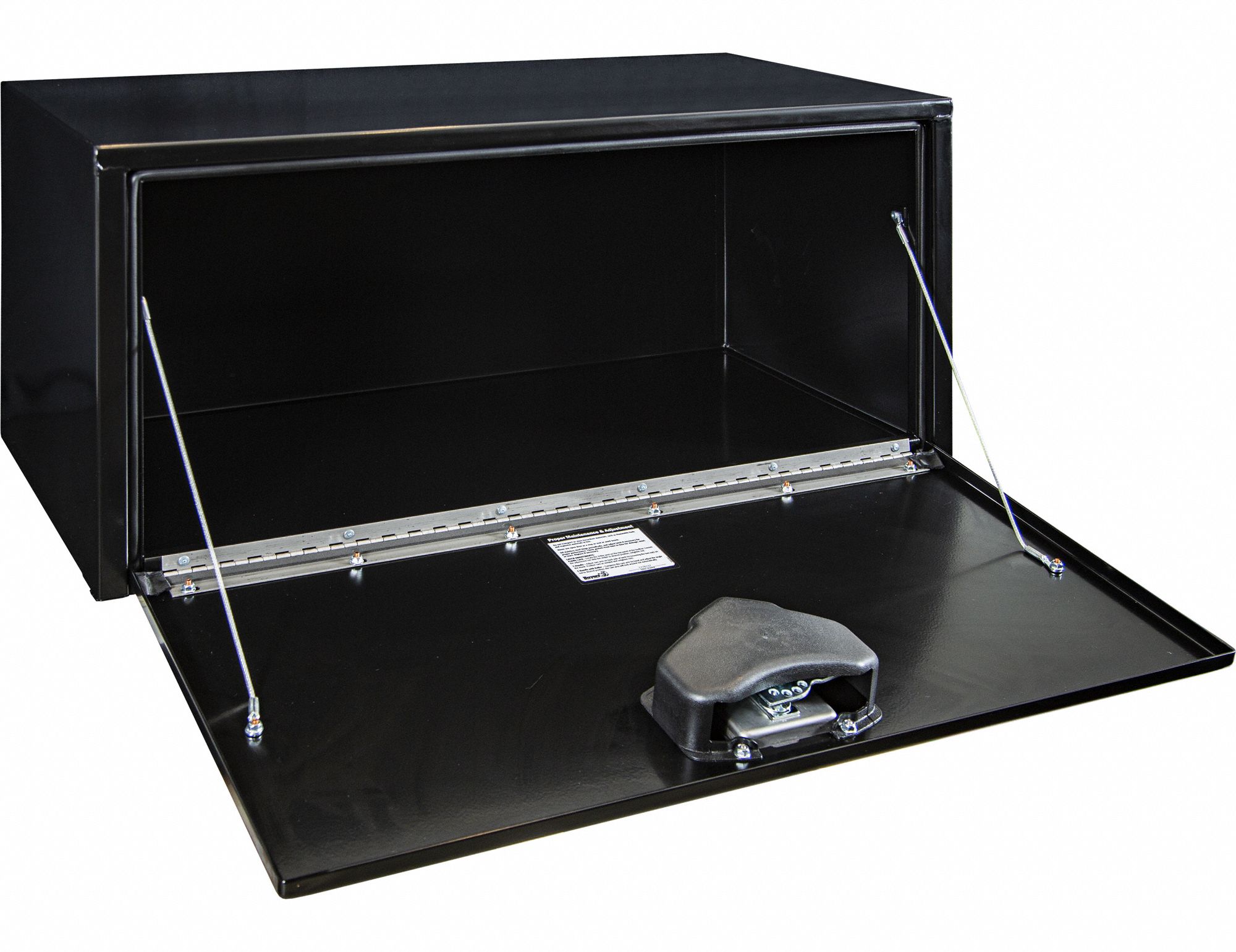 Underbody Truck Box: Underbody Truck Box, Single Drop-Down Door Door, Gloss Black