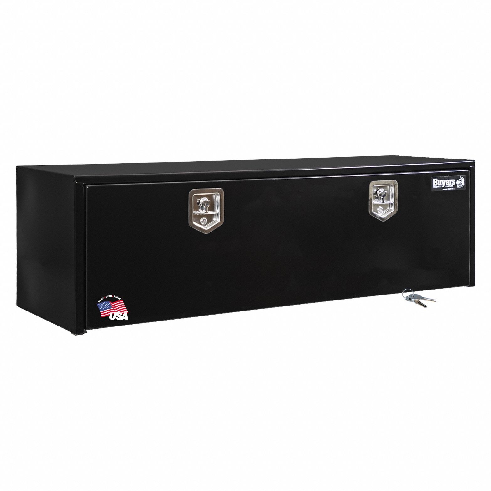 Underbody: Underbody Truck Box, Single Drop-Down Door Door, 18 in Overall Dp, Black