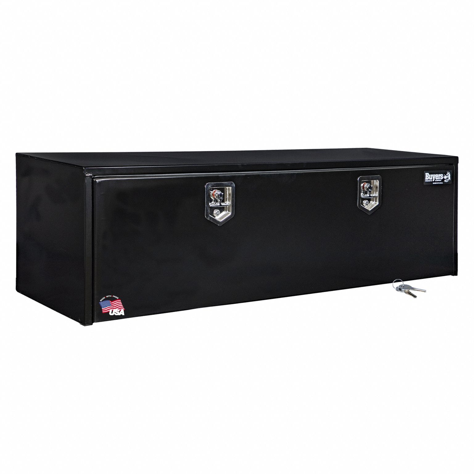 Underbody: Underbody Truck Box, Single Drop-Down Door Door, 18 in Overall Dp, Black