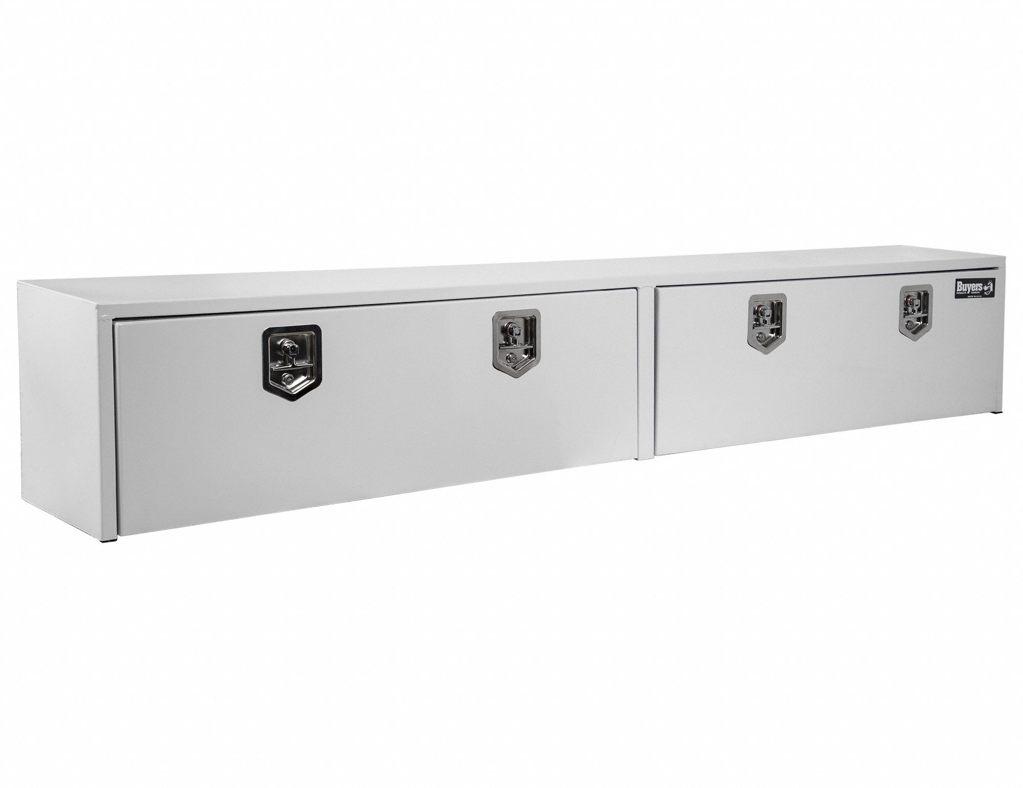 Topside Truck Box: Topside Truck Box, Double Drop-Down Doors Lid, T-Handle, Steel