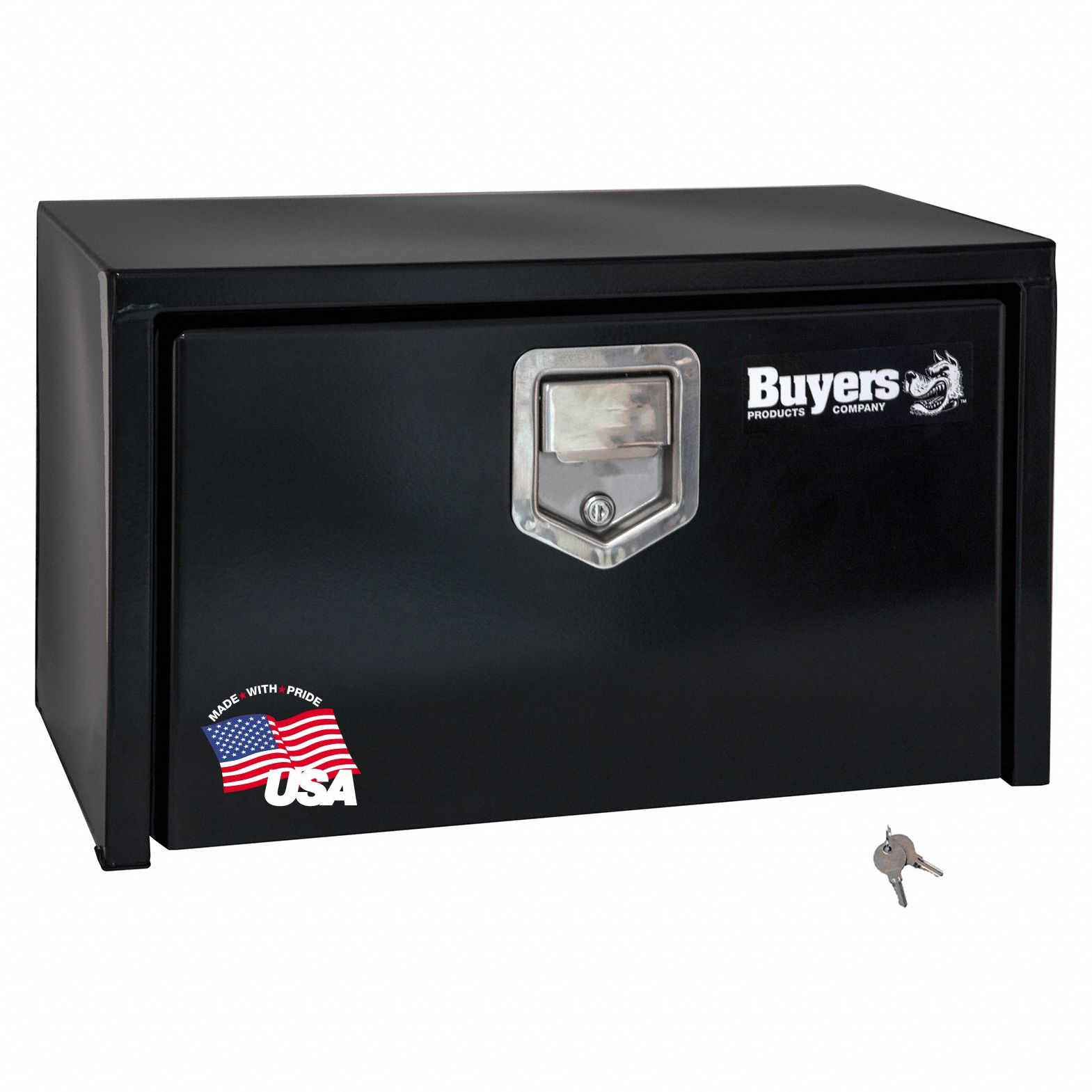 Underbody Truck Box: Underbody Truck Box, Single Drop-Down Door Door, Gloss Black