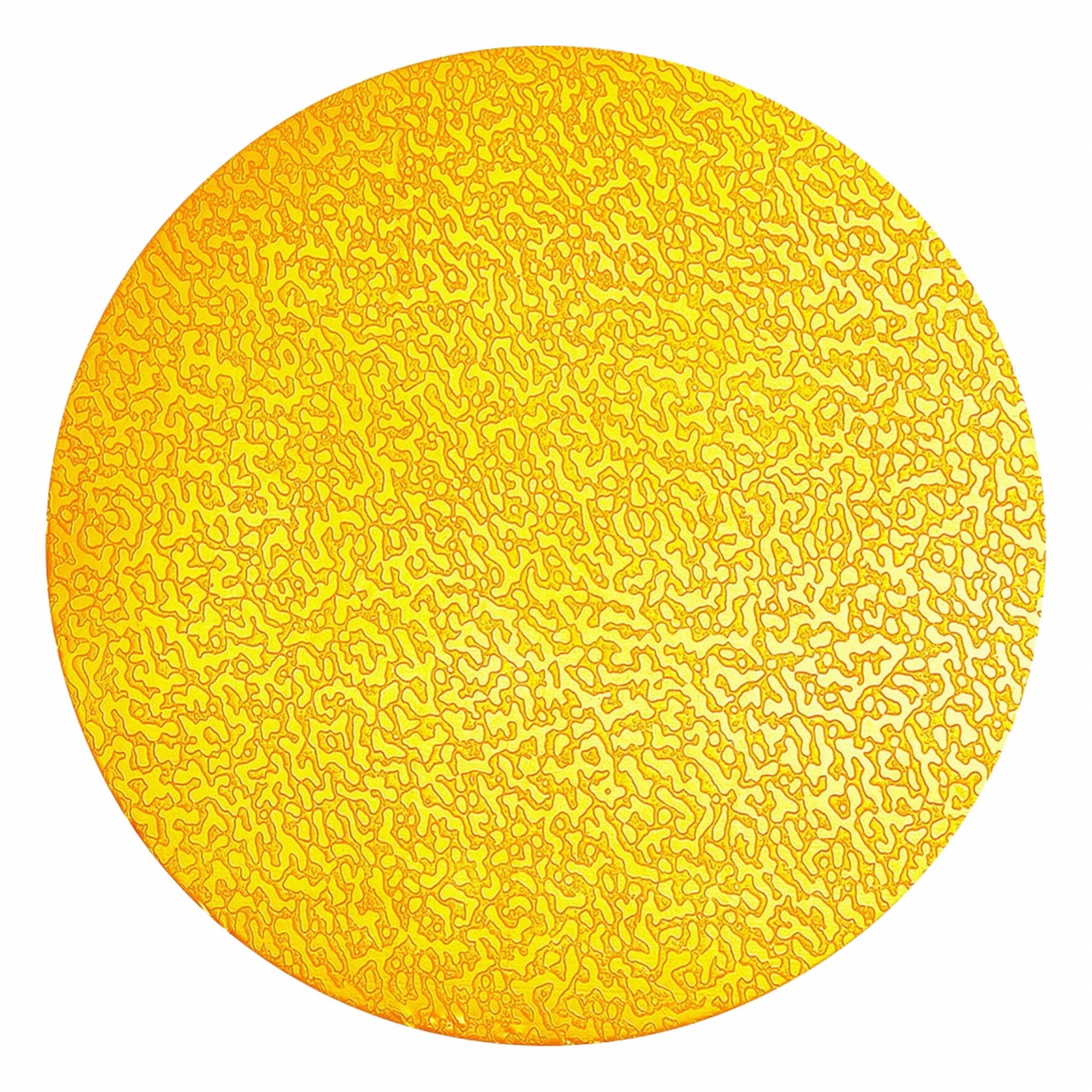 Floor Marking Point Shape: Circle, Solid, Yellow, No Legend, 0.7 mm Tape Thick, DURABLE