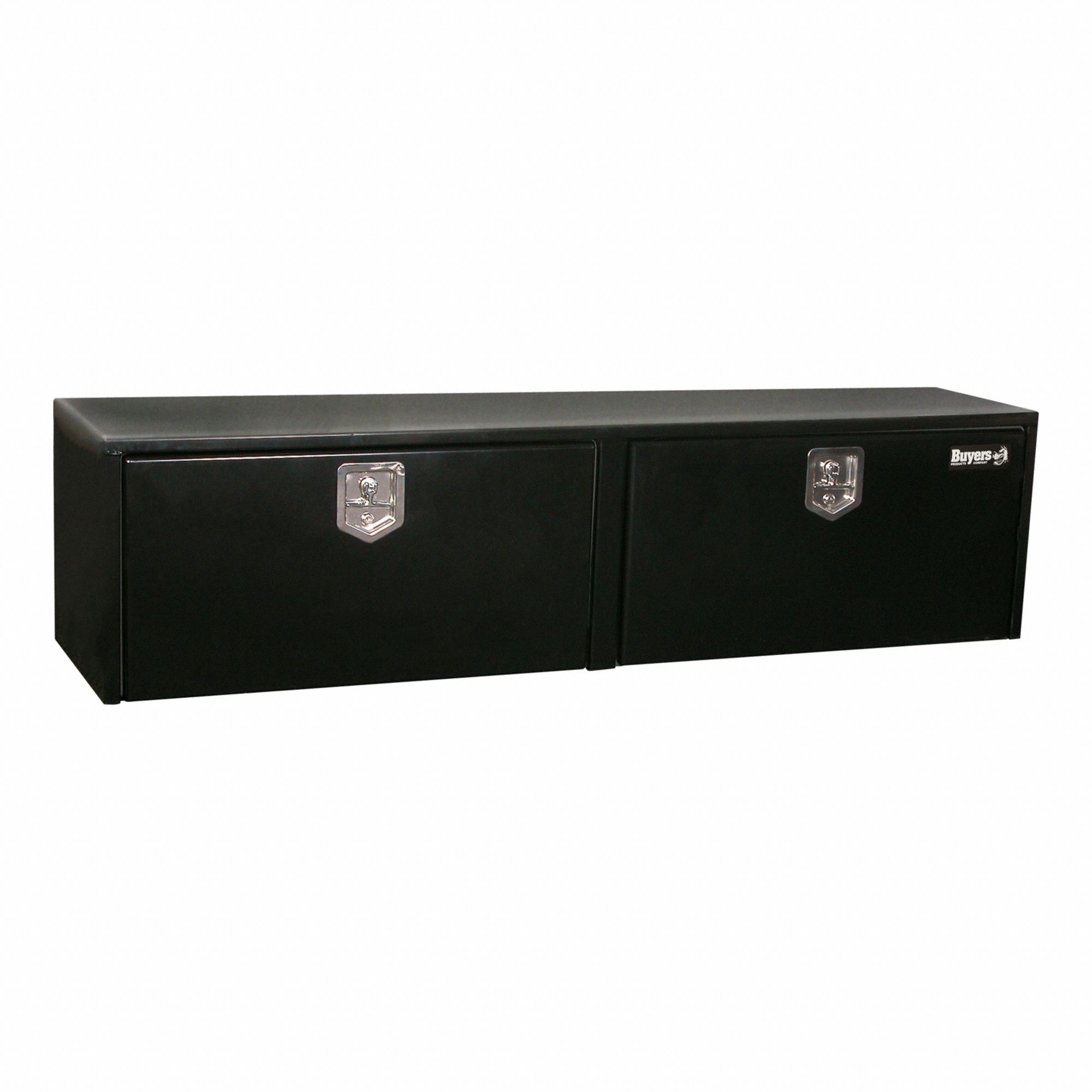 Underbody: Underbody Truck Box, Single Drop-Down Door Door, 24 in Overall Dp, Black