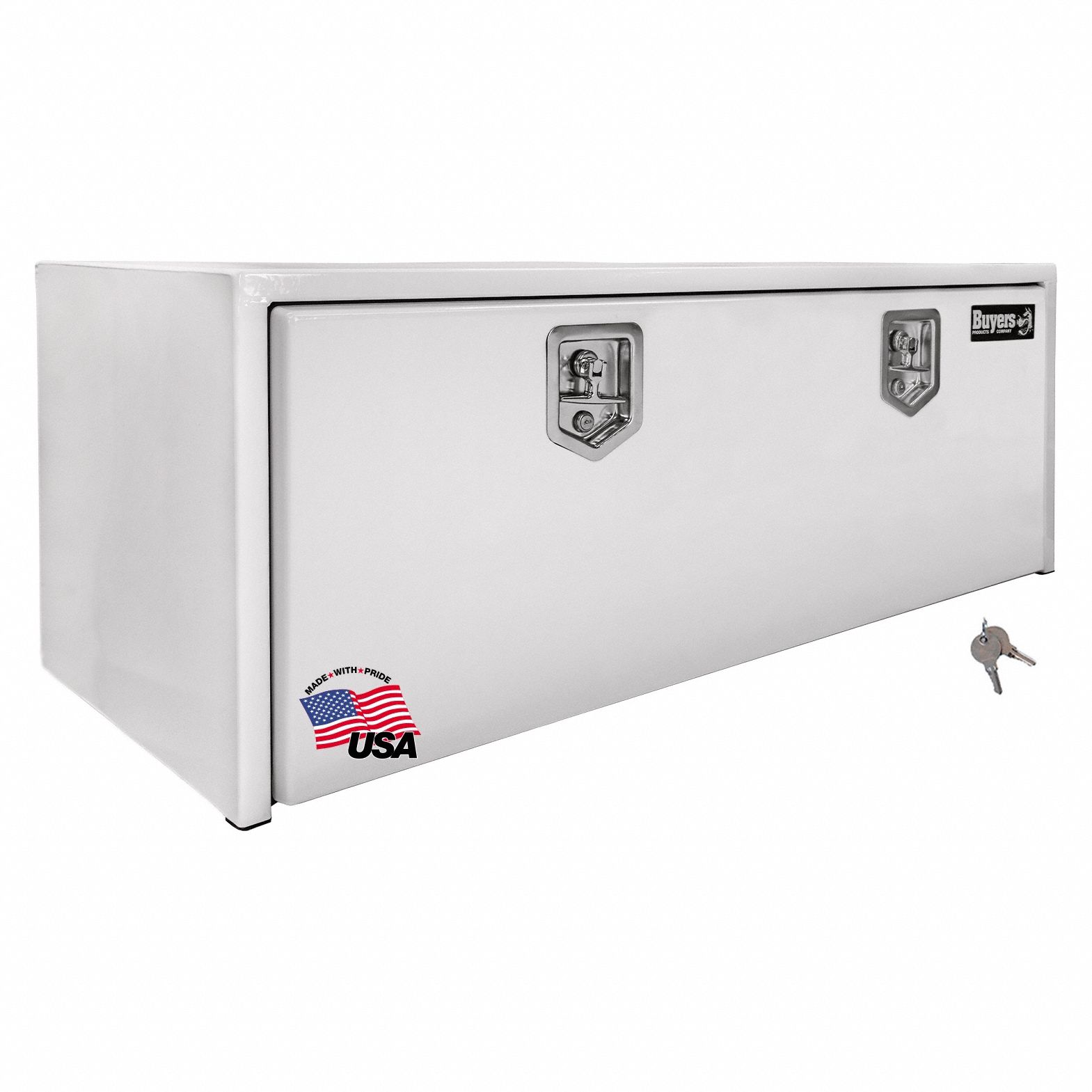 Underbody: Underbody Truck Box, Single Drop-Down Door Door, 24 in Overall Dp, White
