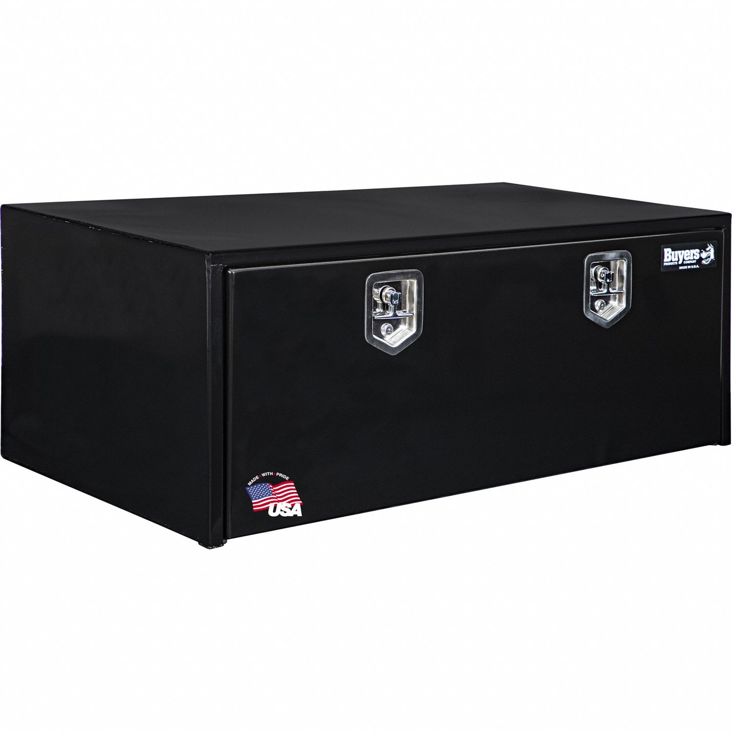 Underbody Truck Box: Underbody Truck Box, Single Drop-Down Door Door, Gloss Black