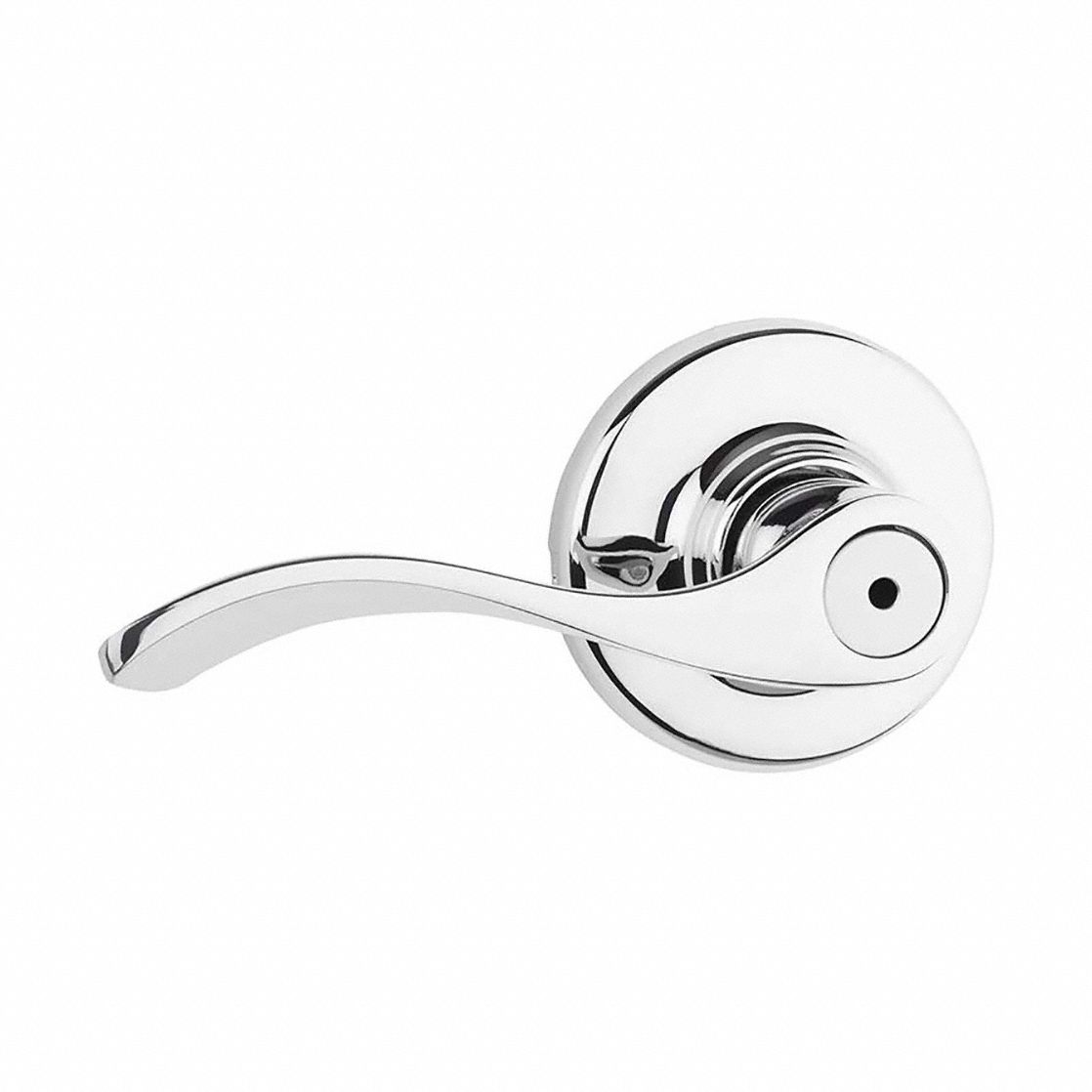 Door Lever Lockset: Privacy Lever Locksets, Chrome, ADA Compliant