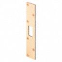 Deadbolt Strike,  7 13/16 in Length,  1 5/8 in Width,  Steel Plated,  Steel