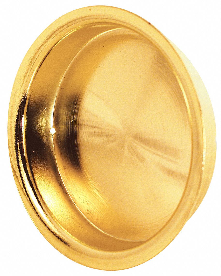 Tray Pull: Unthreaded Holes, Steel, Gold, Tray, 1 PR