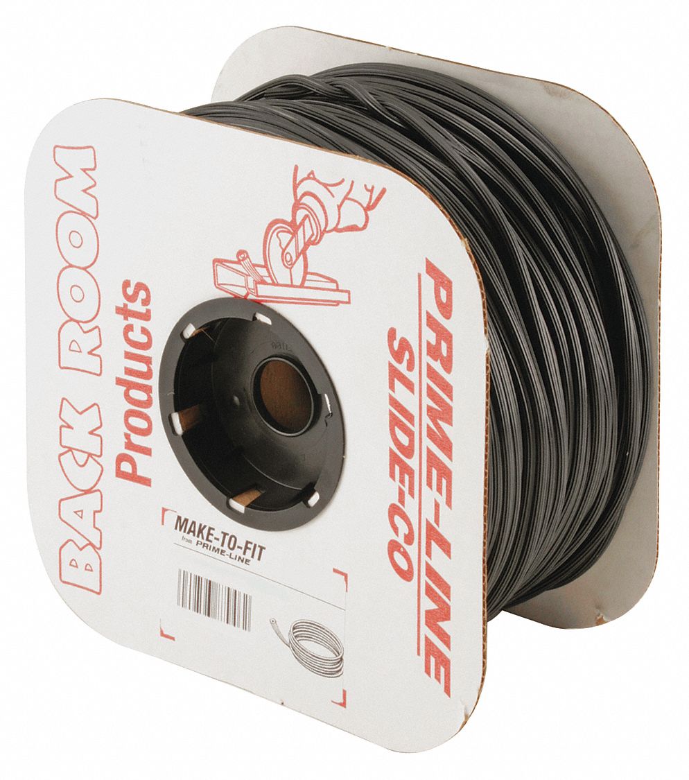 Window Screen Spline, 500 ft., 140, Black