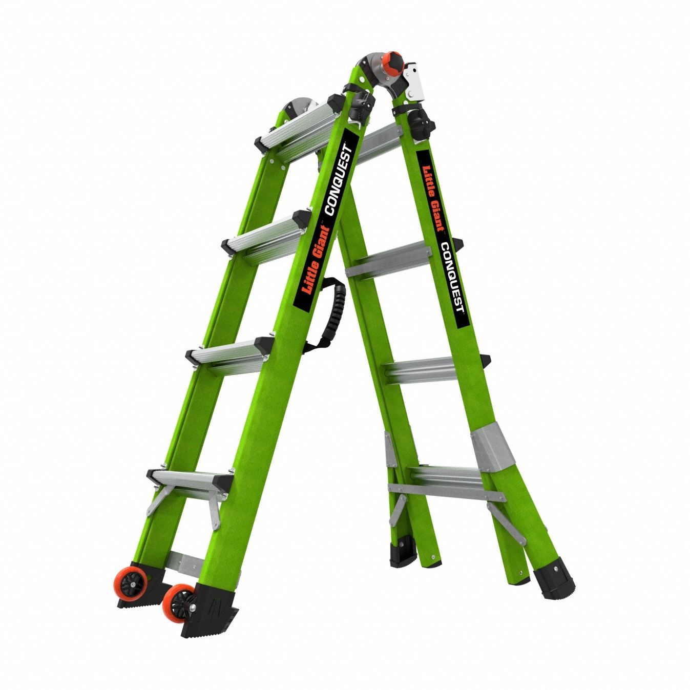 Extension Ladder, Fiberglass, 300lb., 17ft.